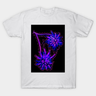 Surreal Spiky Black light Cherries T-Shirt